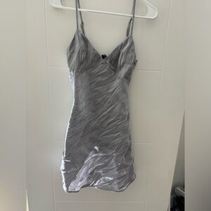 Silver Mini Dress